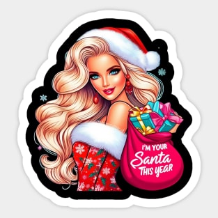 Christmas Barbie Sticker